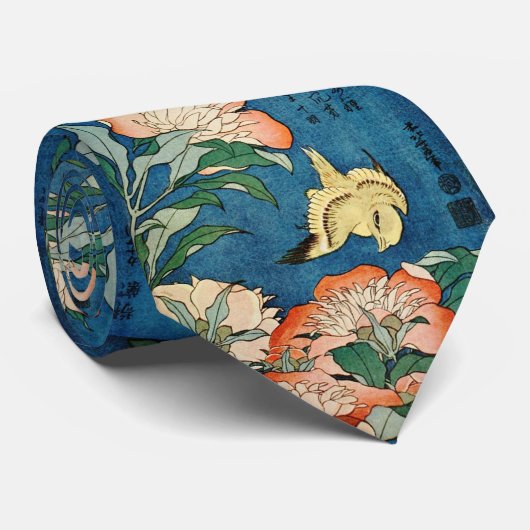 Cravate ASIAN PEONIES tie (Roulé)