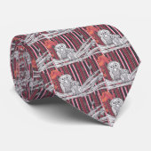 Cravate asiatique de hiboux (Roulé)