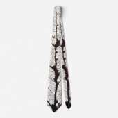 Cravate Aspen Feuille Squelette 1 (Devant)