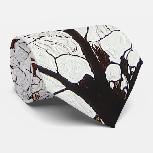 Cravate Aspen Feuille Squelette 1 (Roulé)