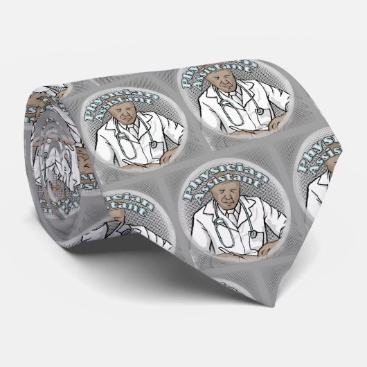 Cravate Assistant médical noir (Roulé)