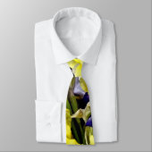 Cravate Assortiment d'Irises jaune et violet (Attaché)