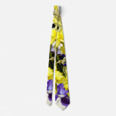 Cravate Assortiment d'Irises jaune et violet (Dos)
