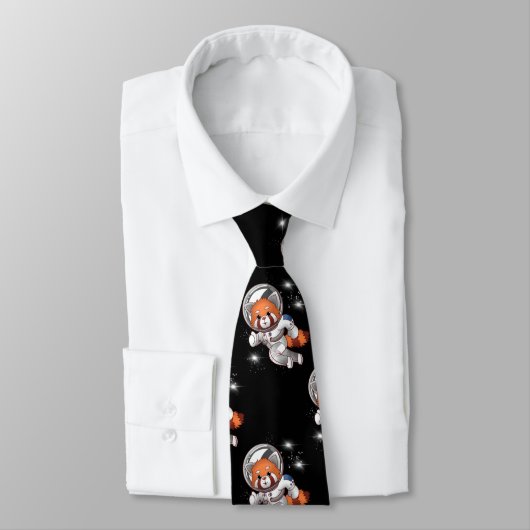 Cravate Astronaute de l'espace Red Panda (Attaché)