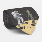Cravate Astronaute et extraterrestre (Roulé)