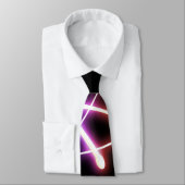 Cravate Atom brillant coloré - Noir (Attaché)