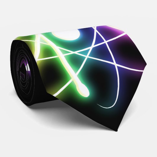 Cravate Atom lumineux coloré - Cadeaux Cool (Roulé)