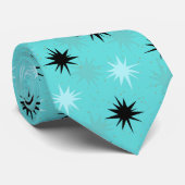 Cravate atomique de Starbursts de turquoise (Roulé)