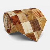 Cravate Attache de cou en bois naturel (Roulé)