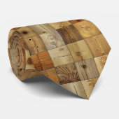 Cravate Attache de cou en bois naturel (Roulé)