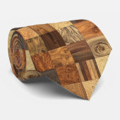 Cravate Attache de cou en bois naturel (Roulé)