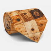 Cravate Attache de cou en bois naturel (Roulé)