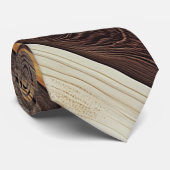 Cravate Attache de cou en bois naturel (Roulé)
