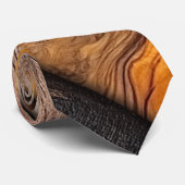 Cravate Attache de cou en bois naturel (Roulé)