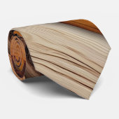 Cravate Attache de cou en bois naturel (Roulé)