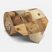 Cravate Attache de cou en bois naturel (Roulé)