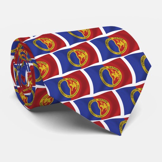 Cravate Attache de drapeau de la nation Comanche (Roulé)