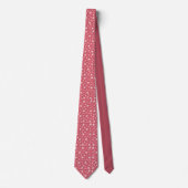Cravate Attache hexagone et triangle charbon Coral Blush (Devant)