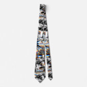 Cravate Attaque arc-en-ciel (Devant)