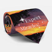 Cravate Attendez-vous à Miracles Sparkle Sunset Inspiratio (Roulé)
