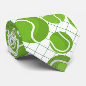 Cravate Attrapez le Motif de Tennis Balls (Roulé)