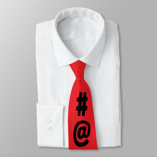Cravate Attrayant unique aléatoire mode rouge noir (Attaché)