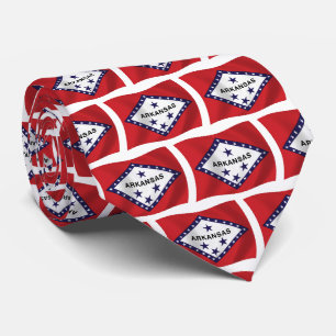 Cravate au drapeau de l'Arkansas