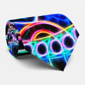 Cravate au néon de puissance de satin de la (Roulé)