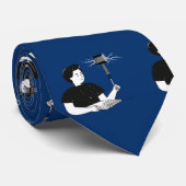 CRAVATE AU -THOR (BLEU) (Roulé)