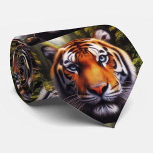 Cravate au Tigre du Bengale