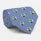 Cravate Aucun lama Bros (gris bleu) de drame (Roulé)