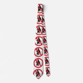 Cravate AUCUN ⚠ thaïlandais drôle de signe de toilette de (Devant)