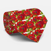 Cravate audacieuse de pavots (Roulé)