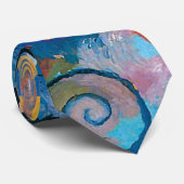 Cravate Auguste Macke - Hommage à Bach Art Moderne Abstrai (Roulé)