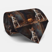 Cravate Australie Citrouilles de bétail Halloween effroi (Roulé)