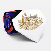 Cravate Australie Drapeau et coeur Australie National Prid (Roulé)