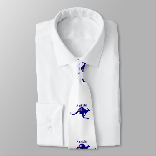 Cravate Australie Drapeau Kangaroo Thunder_Cove (Attaché)