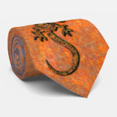 Cravate Australien Gecko (Roulé)