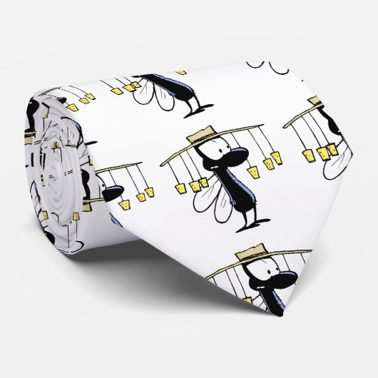 Cravate australienne de bande dessinée de mouche (Roulé)