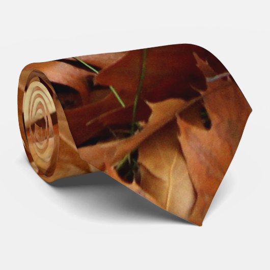 Cravate automne, feuille sec (Roulé)