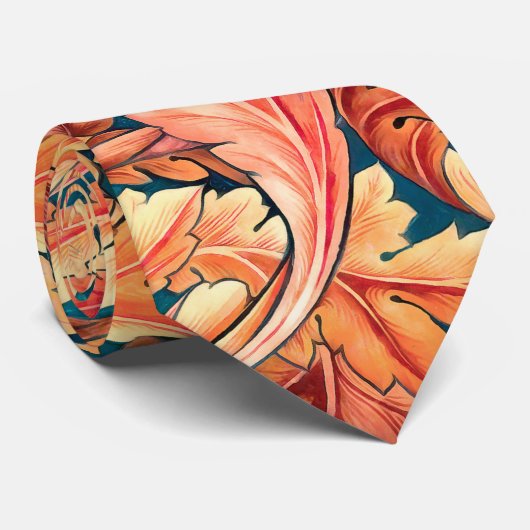 Cravate Automne Morris Feuilles (Roulé)