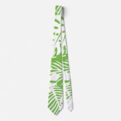 Cravate automne tropical, motifs de feuilles d'été (Devant)