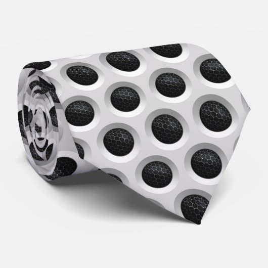 Cravate Automobile Pois Grille style (Roulé)