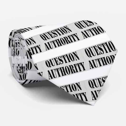 Cravate Autorité de question (Roulé)
