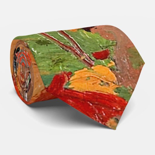 Cravate Autumn-Fall, fine art by Tom Thomson, (Roulé)