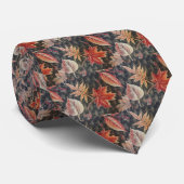 Cravate Autumn Leaves & Basketweave (Roulé)