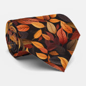 Cravate Autumn Leaves Neck Tie (Roulé)