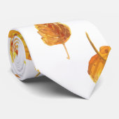 Cravate Autumn leaves pattern (Roulé)