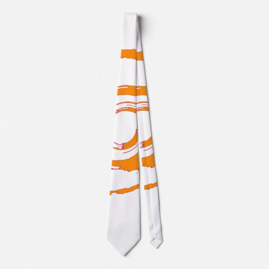 Cravate avec Big Orange Twirl (Devant)