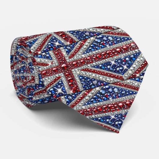 Cravate avec British Colours Design (Roulé)